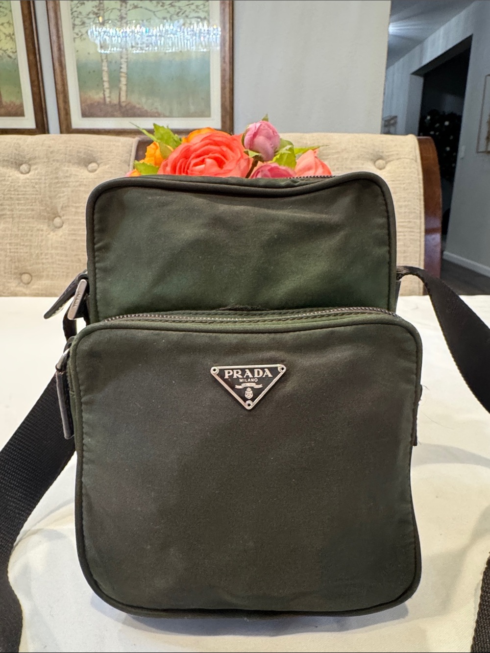 Authentic Prada Small Nylon Messenger Crossbody Bag - Picture 2 of 14